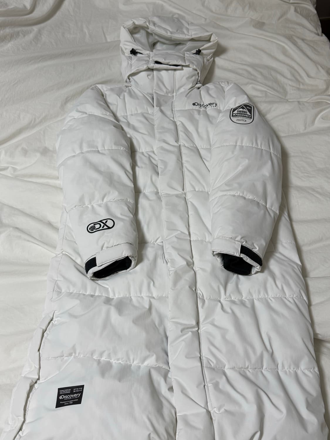 디스커버리롱패딩 S90 화이트 상품이미지1