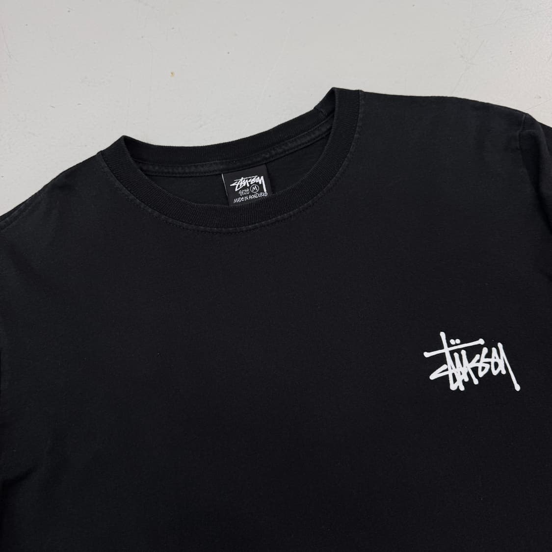 스투시 베이직 스탁 로고 롱슬리브 블랙 상품이미지4