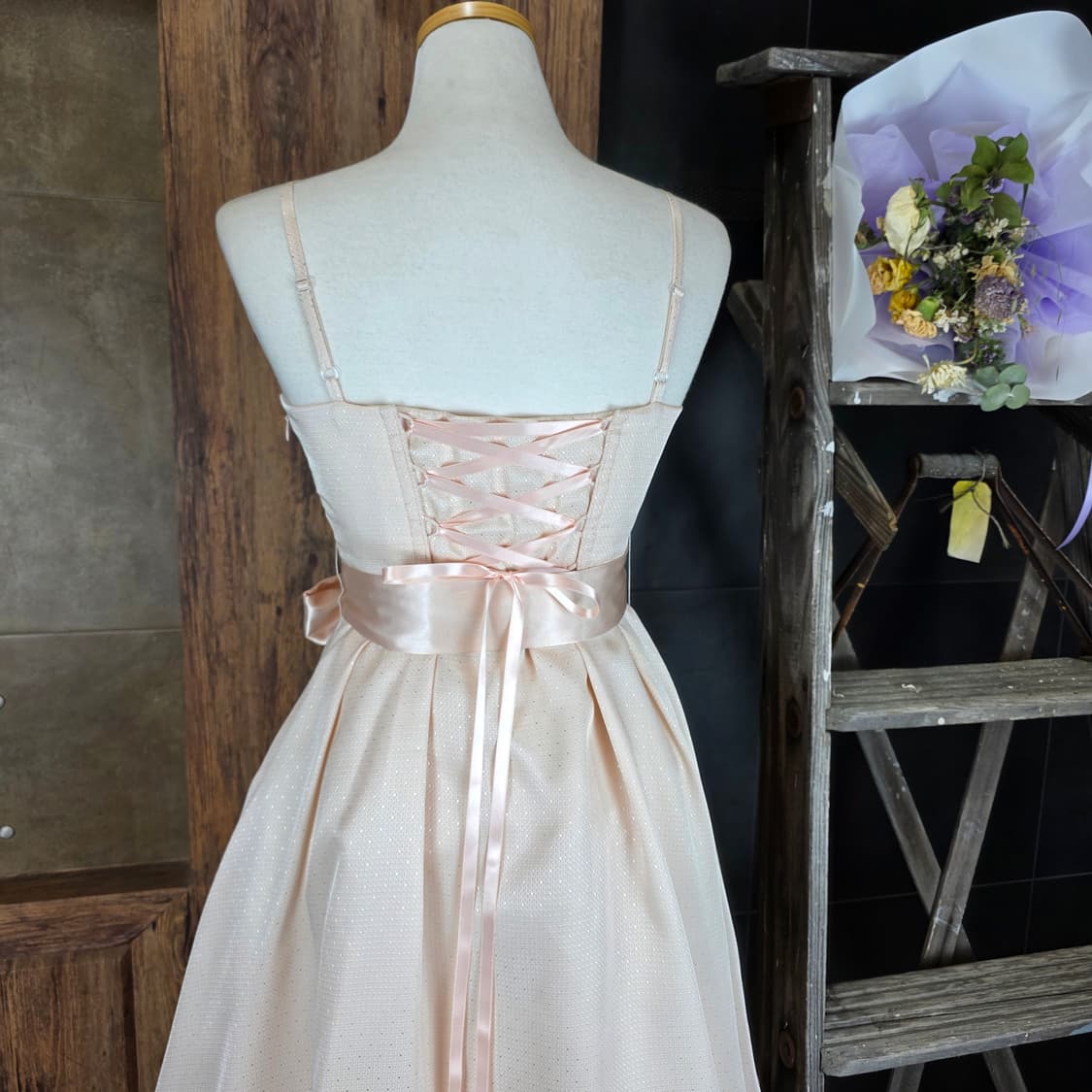 블러쉬 핑크 칵테일 원피스 상품이미지6