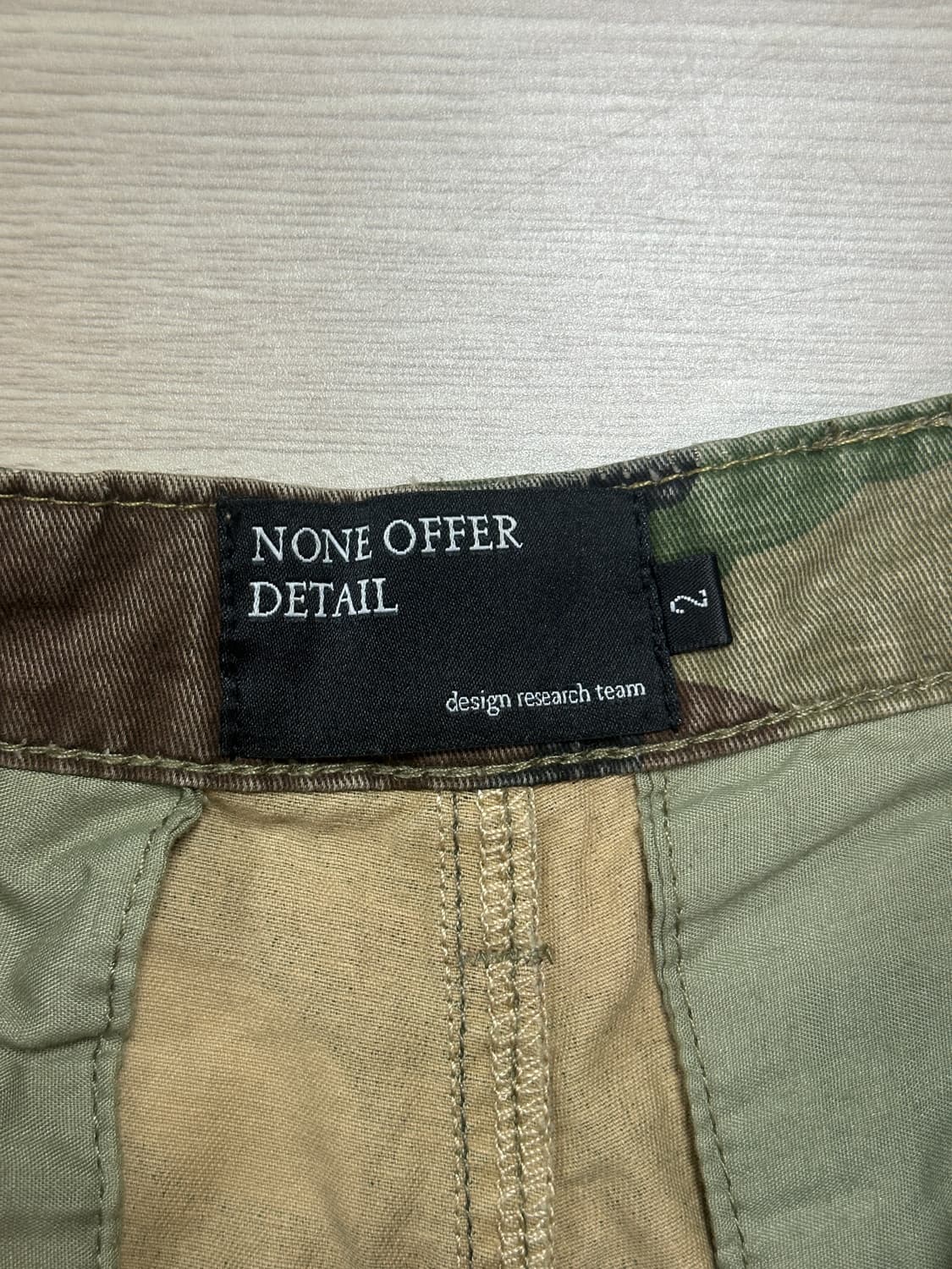 (2) 노드 카모 스톤 워시드 카고 팬츠 상품이미지3