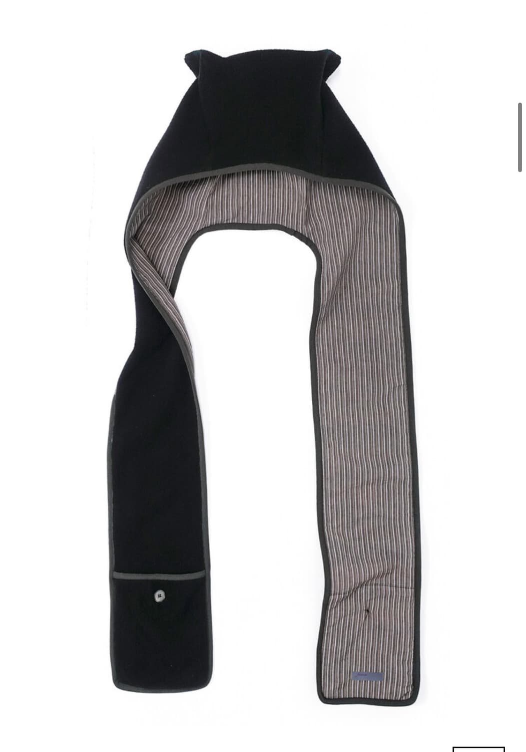 샵페어리 플리스 후드 머플러 블랙 상품이미지1