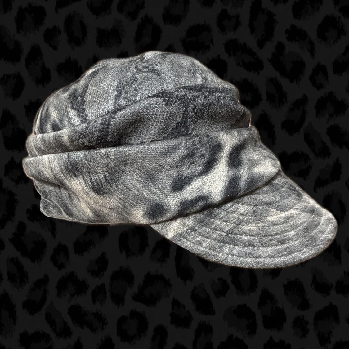 빈티지 레오파드 셔링캡 2000s 오네갸루 상품이미지2