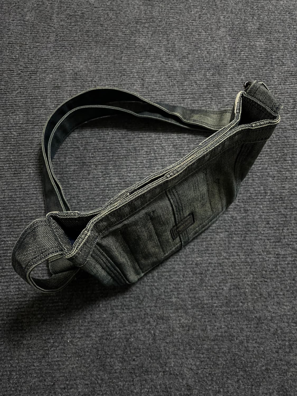 포터 다크그린 데님 숄더백 상품이미지5