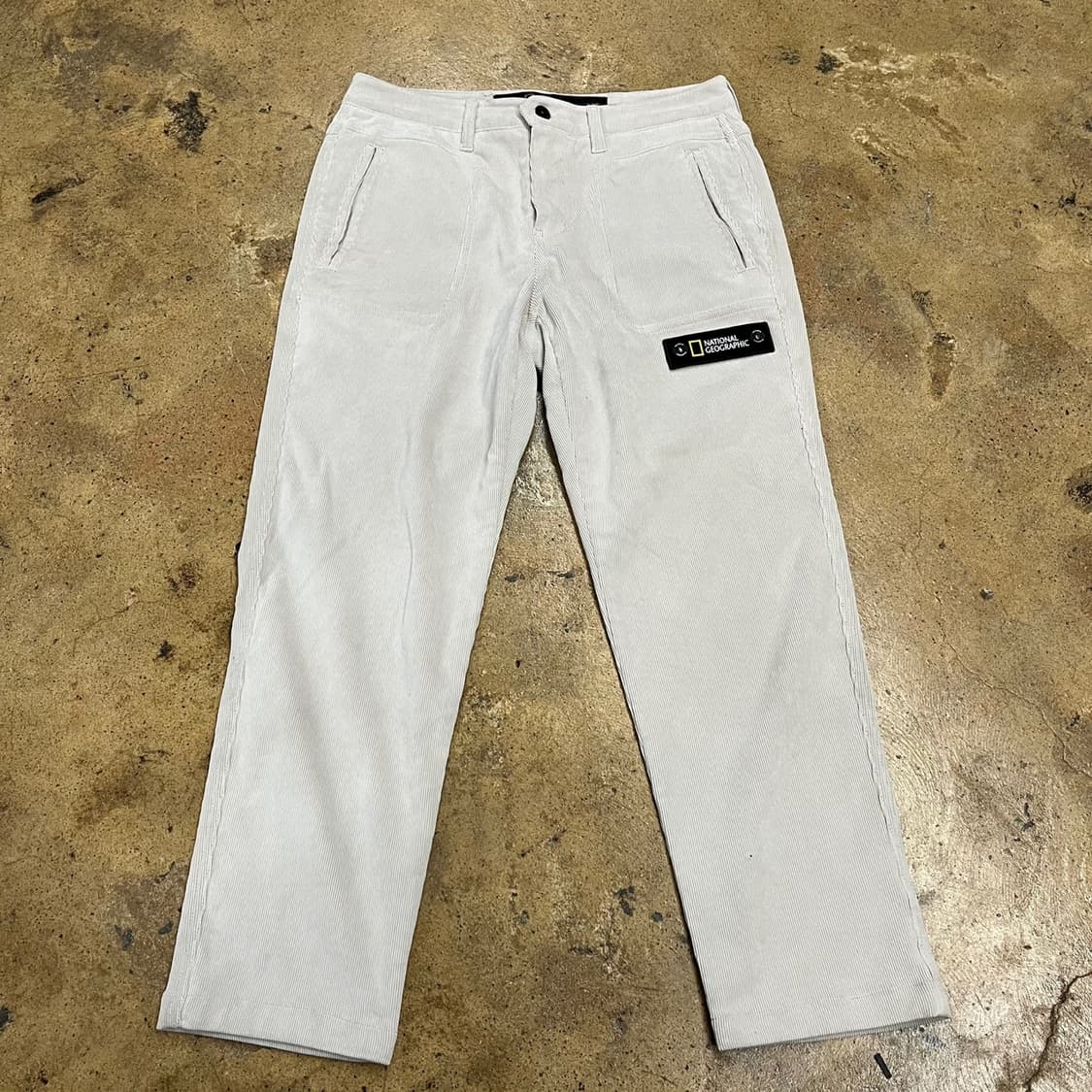 [정품/70] 내셔널지오그래픽 코듀로이 바지 아이보리 b8 상품이미지2