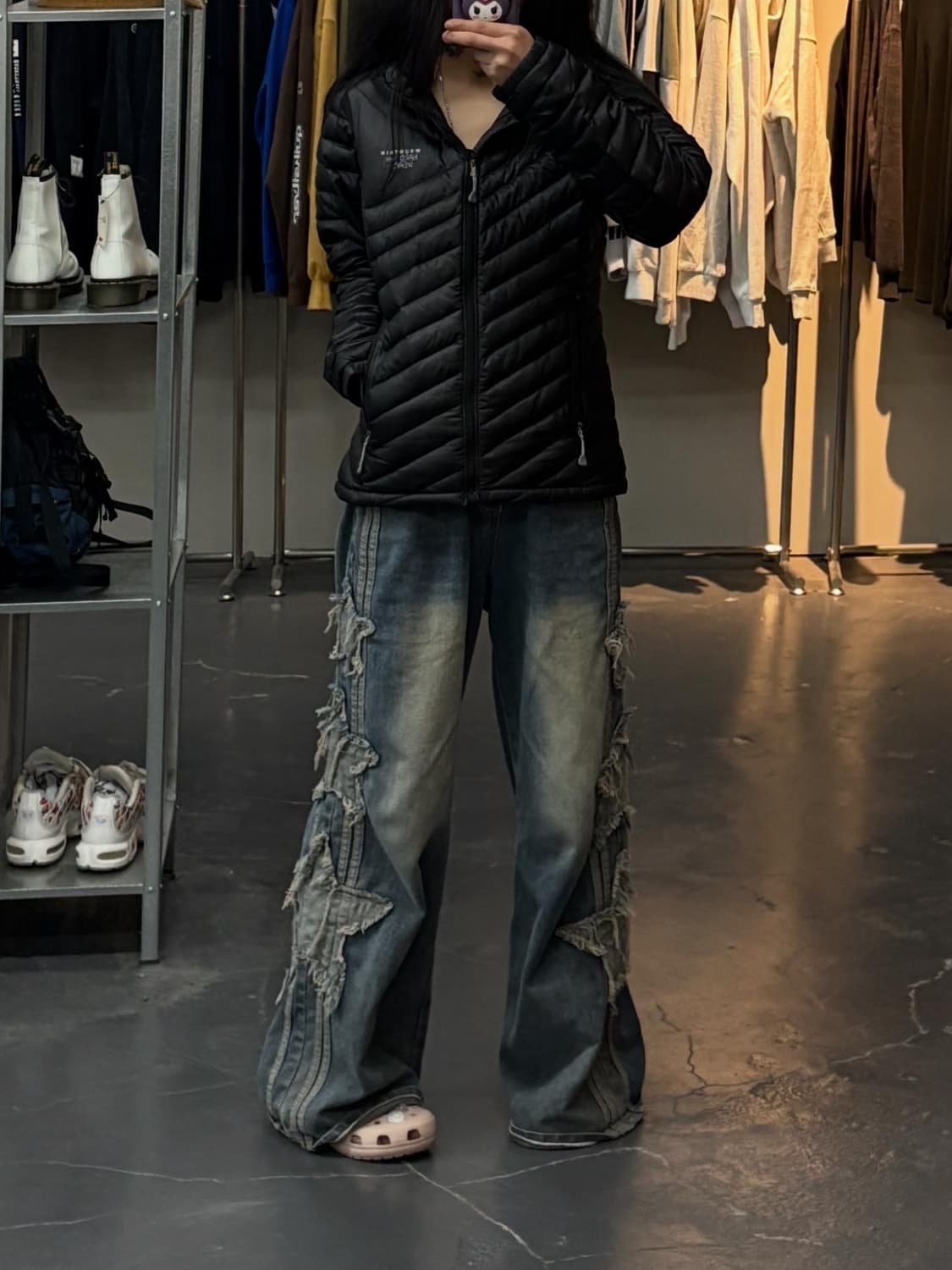 마운틴 하드웨어 블랙 경량 다운 패딩 A2765 상품이미지1