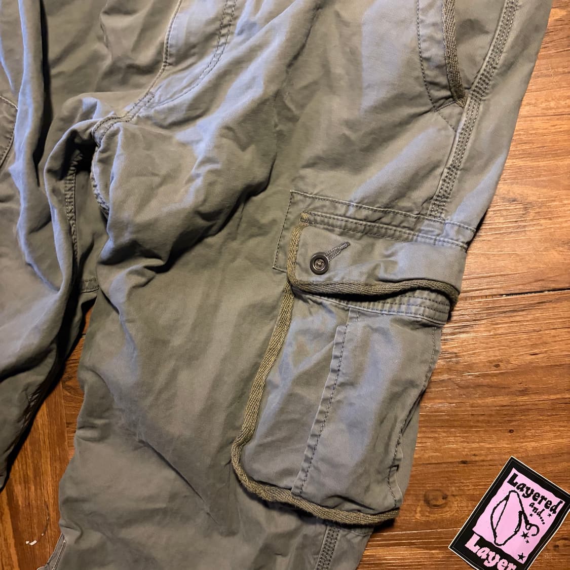 00S UNIQLO 올드 유니클로 밀리터리 디테일 코튼 카고팬츠 상품이미지9