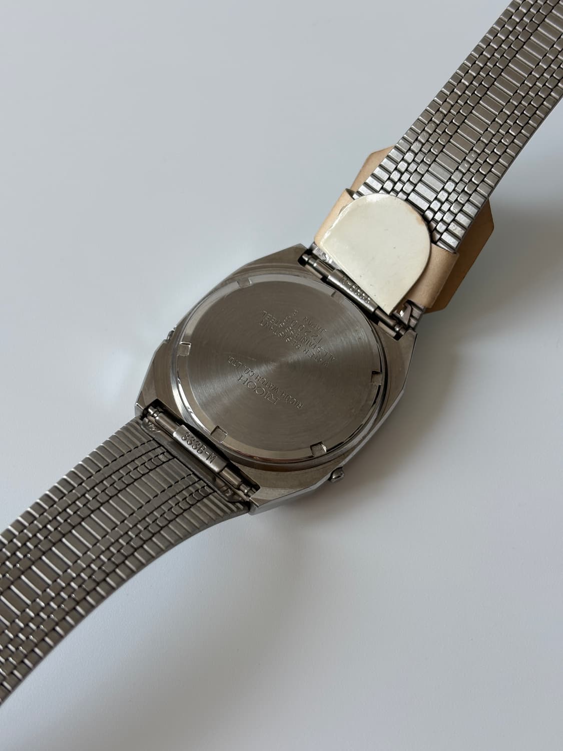 리코 1980년대 실버 스퀘어 리쿼츠 아나디지 남성 데드스탁 상품이미지5