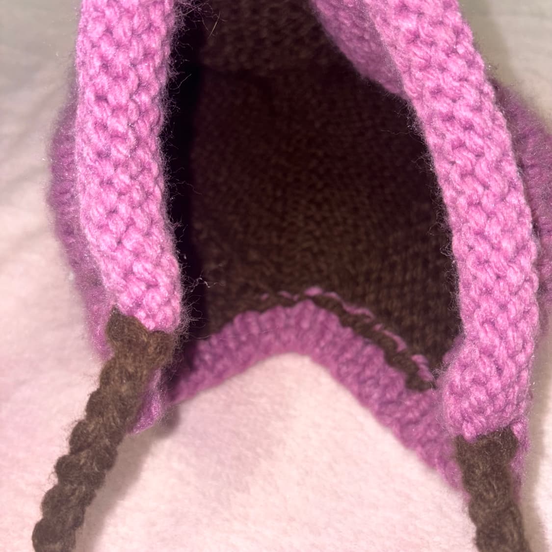 딸기초코 고양이 귀 니트 모자 네코미미 상품이미지4