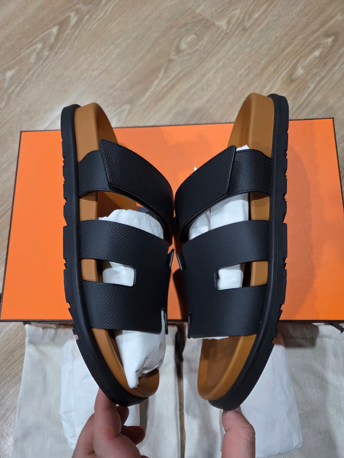 정품 에르메스 시프레 샌들 앱송&에뚜쁘(미사용신품) 상품이미지5