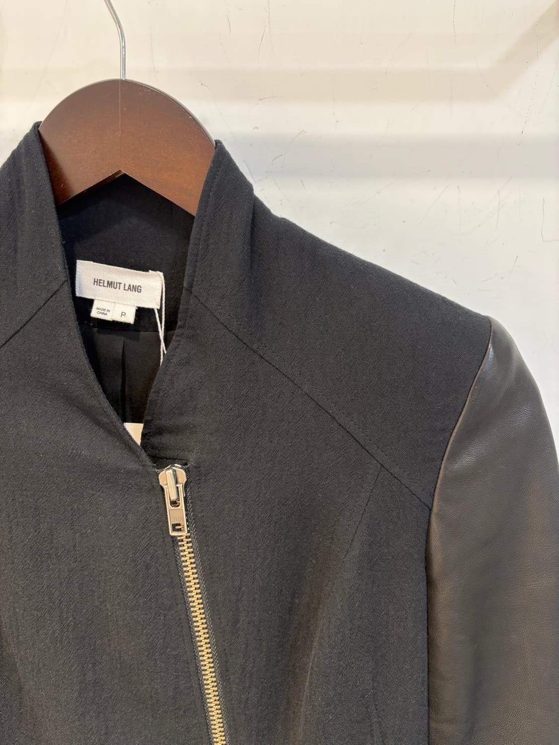 헬무트 랭 레더 슬리브 집업 지켓 상품이미지4