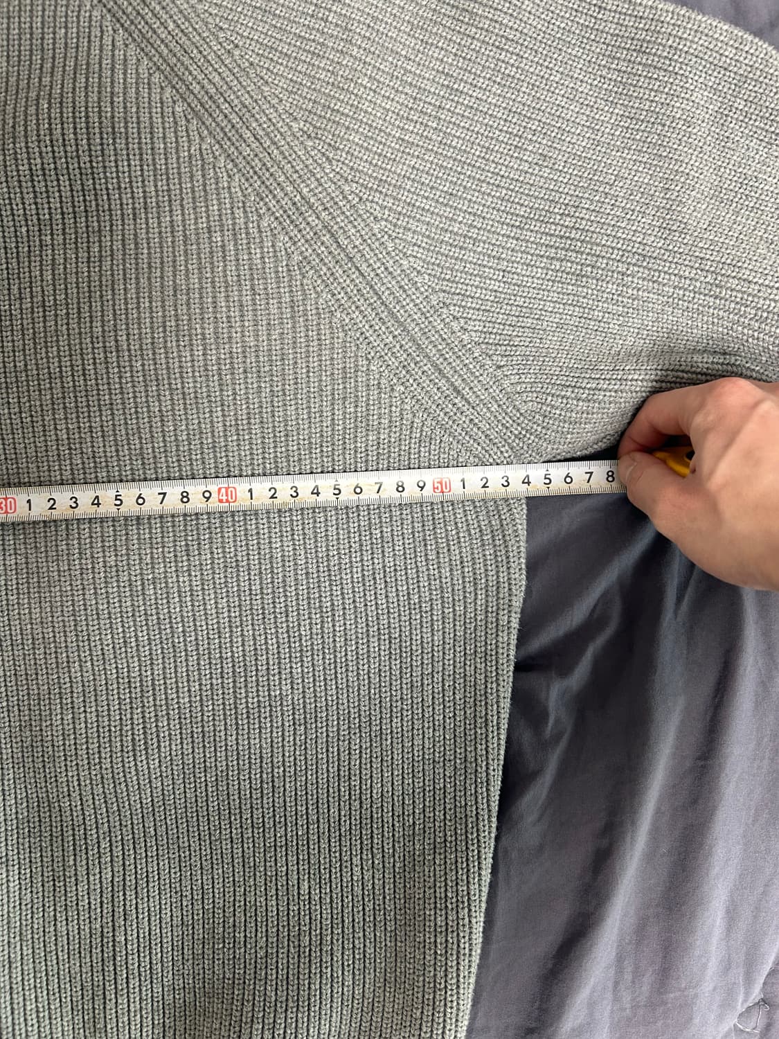 스테디에브리웨어 코튼 피셔맨 니트 그레이 1사이즈 상품이미지5