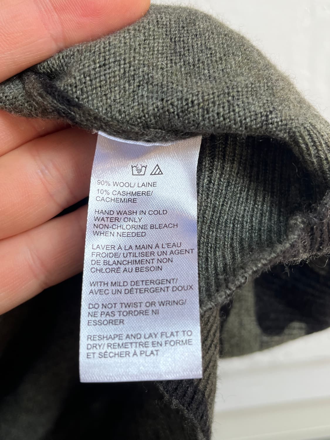 Saks Fifth Avenue 카모플라쥬 캐시미어 혼방 니트 L 상품이미지5