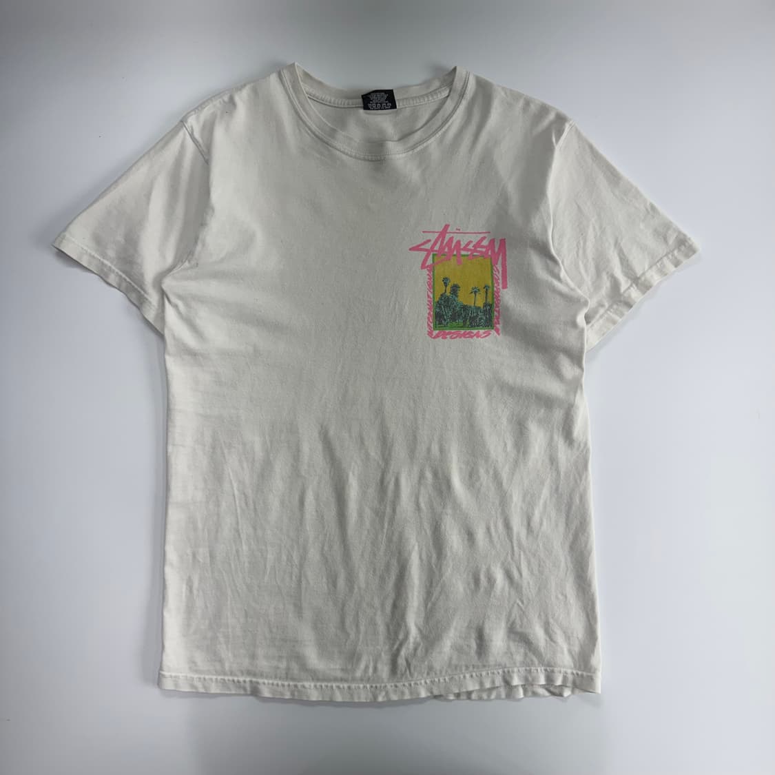 Stussy 스투시 팜 데저트 화이트 반팔 상품이미지3