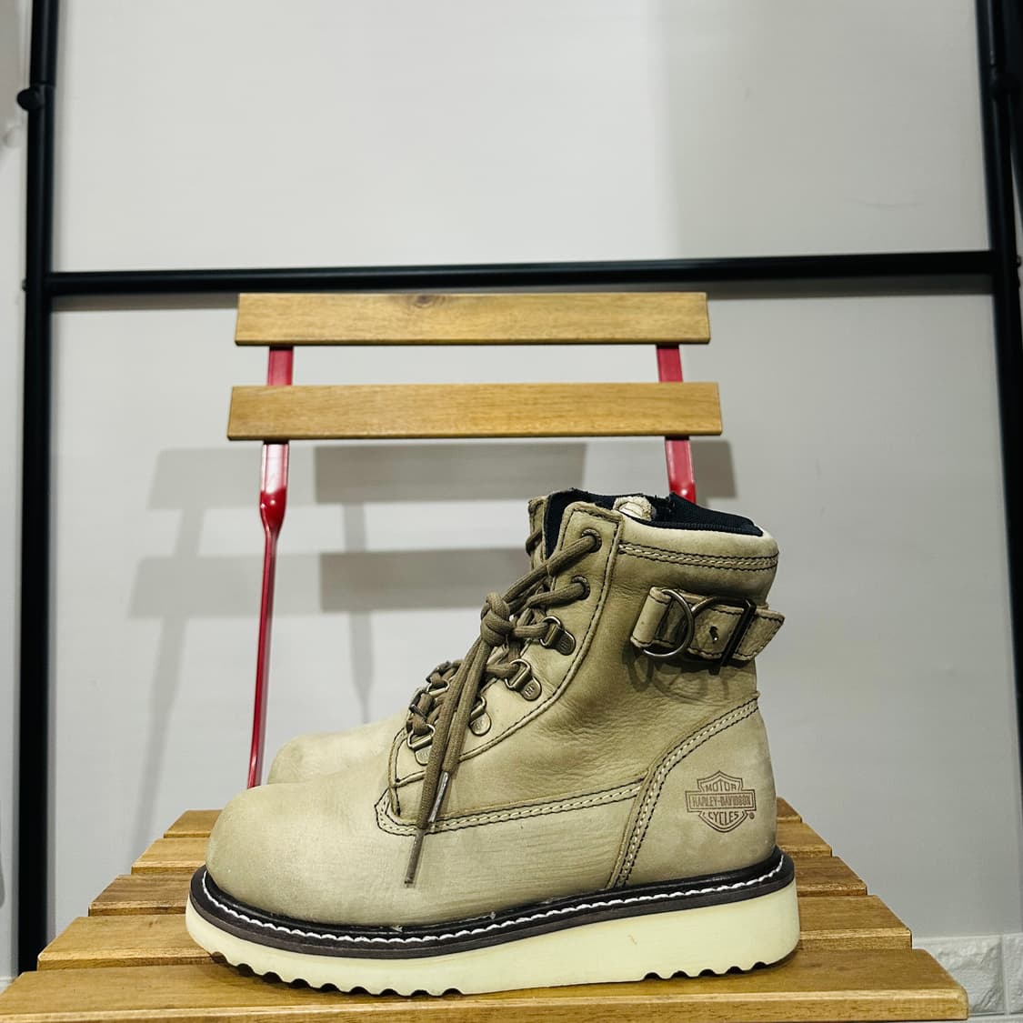 US7.5) 할리데이비슨 워커 풋웨어 마르코니 부츠 스웨이드 상품이미지3
