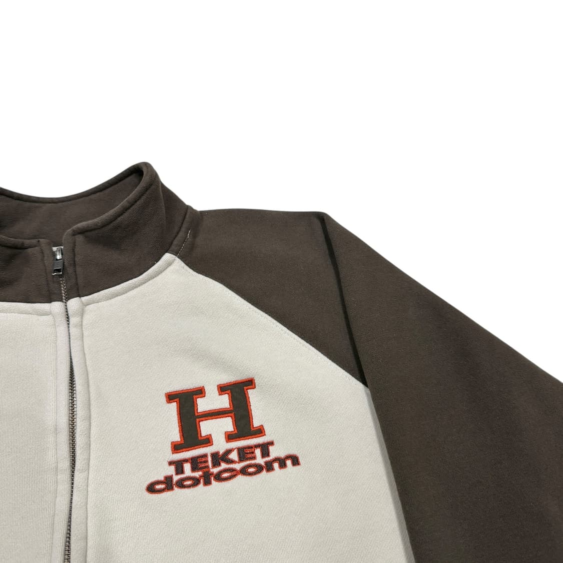 테켓 H 집업 스웻셔츠 자켓 베이지 브라운 L 상품이미지2