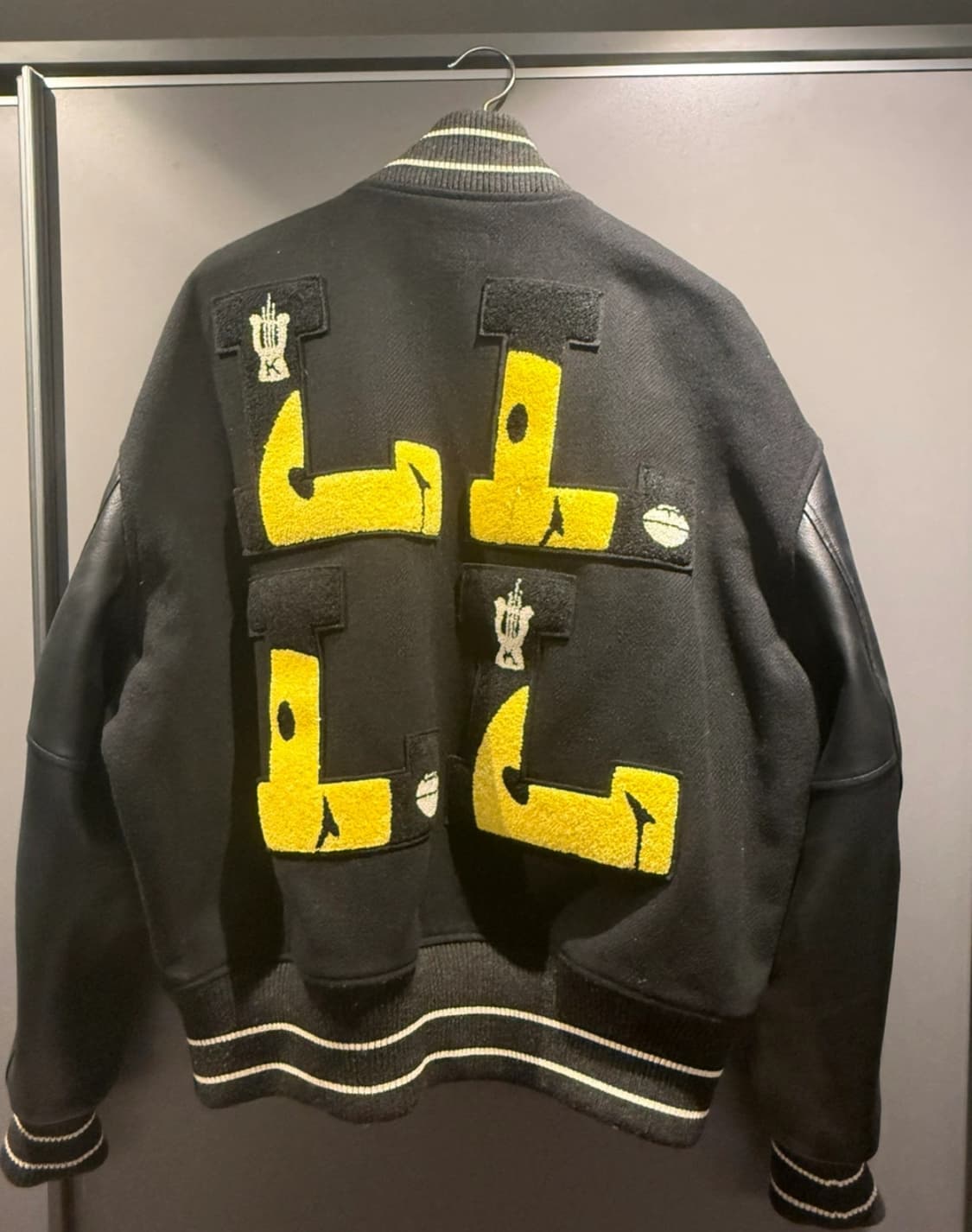 캐피탈 40s 울 엘파이브 바시티 자켓 블랙 상품이미지3