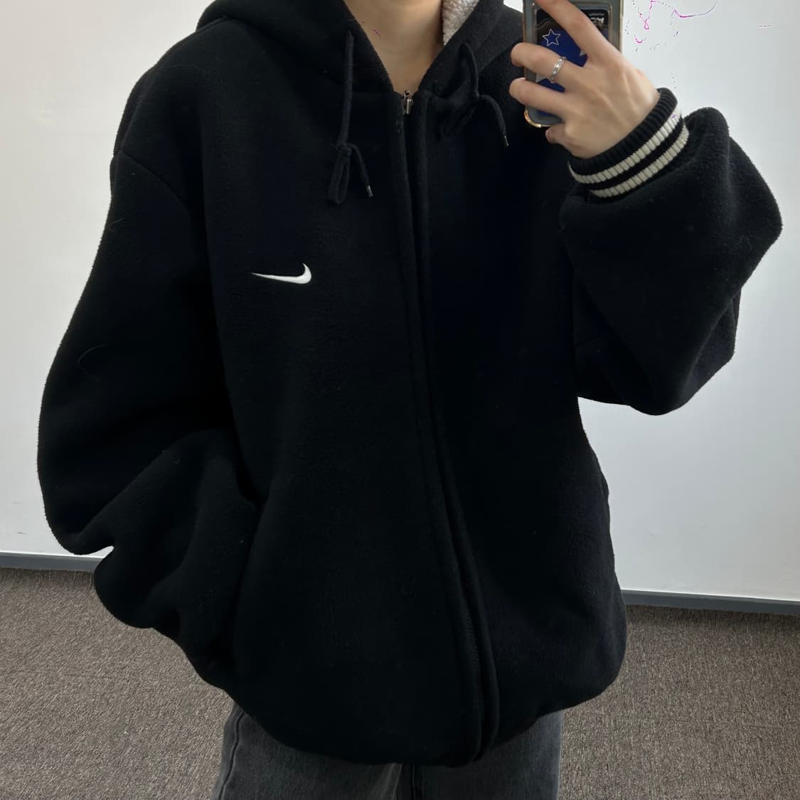 Nike 나이키 후리스 블랙 후드티 상품이미지2