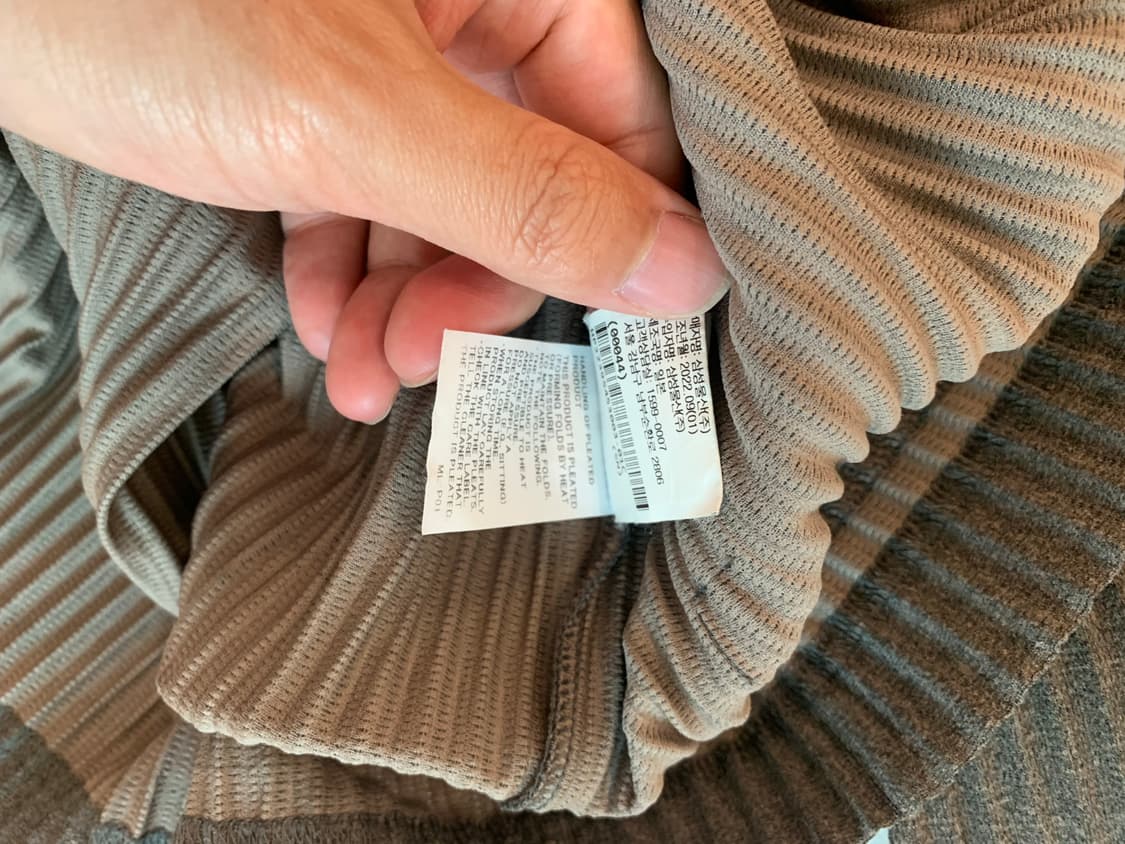 옴므플리세 후드집업 헤더플리츠 그레이 3 상품이미지4