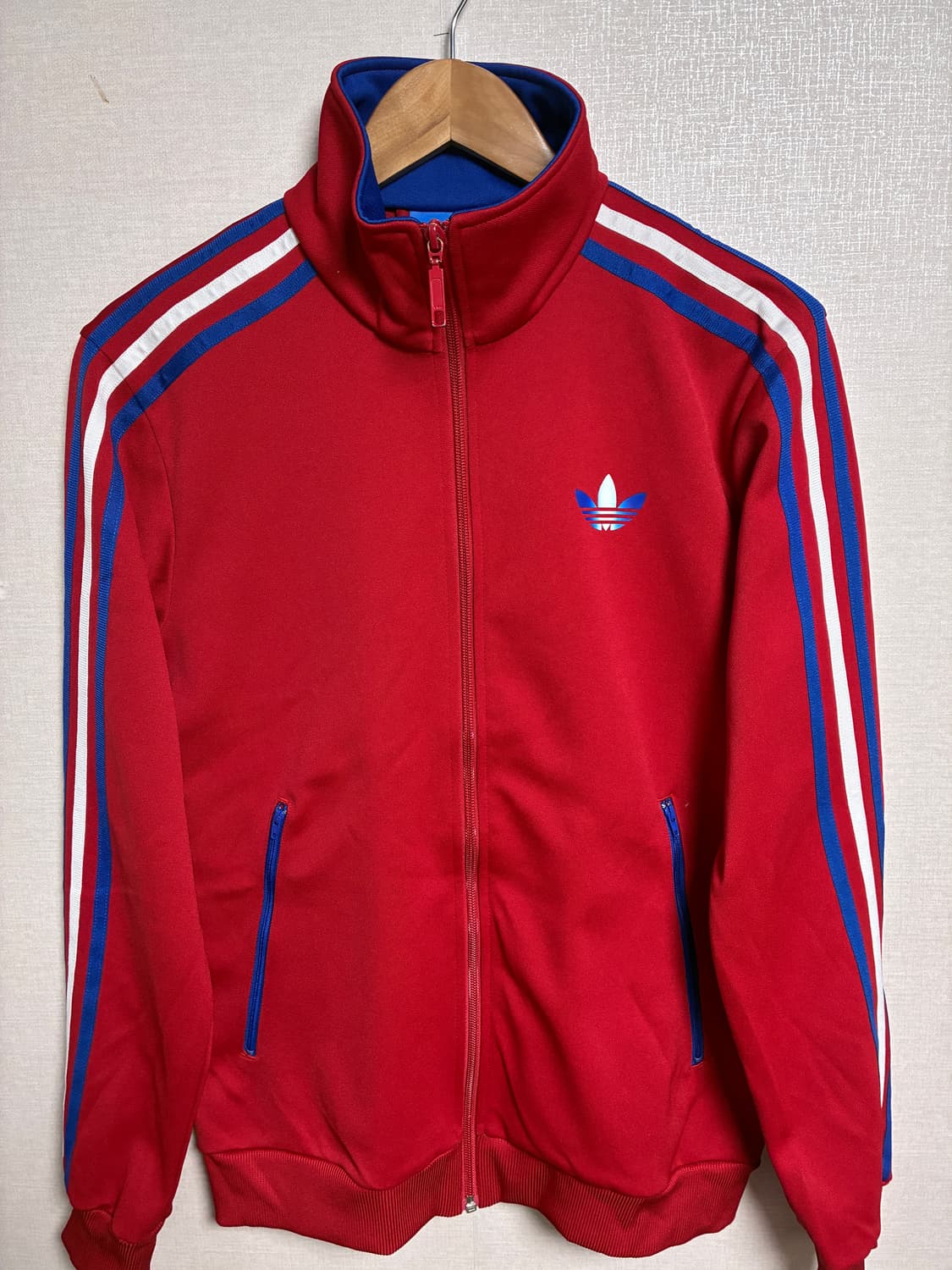 빈티지 아디다스 져지 파이어버드 레드/블루 M 상품이미지2