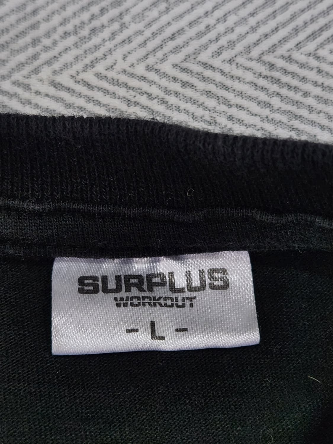 [L/XL] SURPLUS WORKOUT 검정 반팔 티셔츠 오버핏 상품이미지5