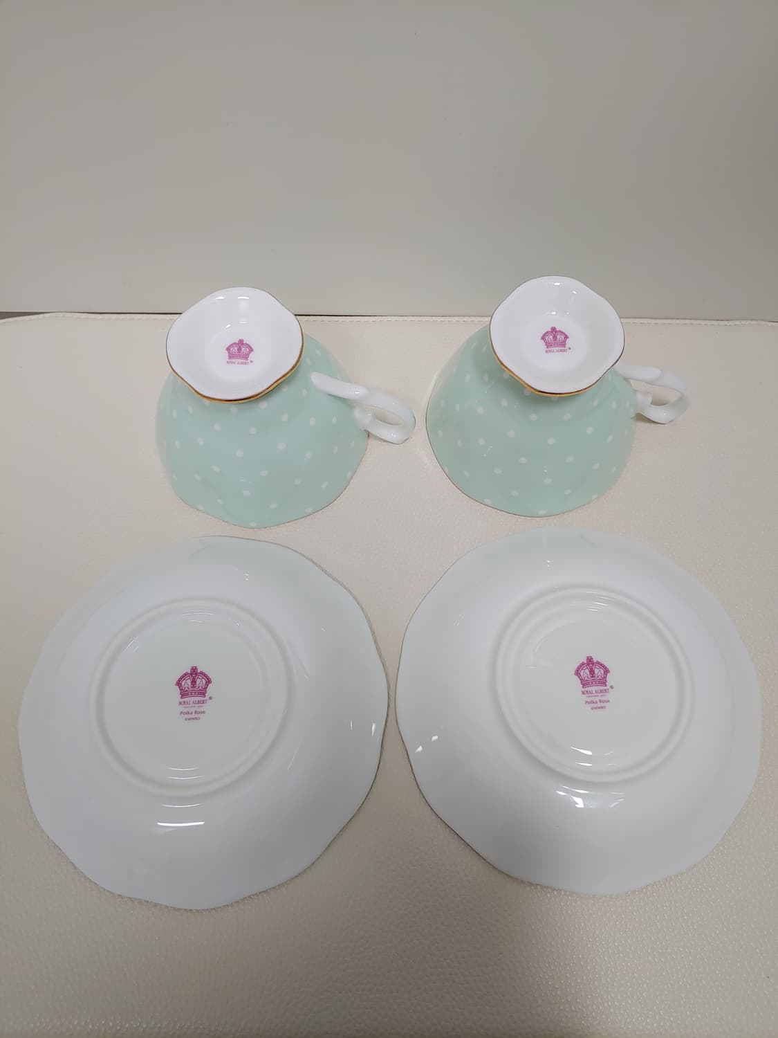 영국 로얄알버트 19만대 황실장미 폴카로즈 2조커피잔세트 상품이미지10