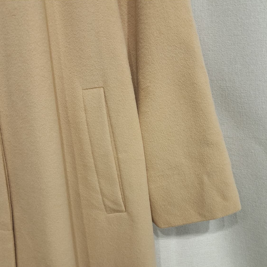 CN984W L 버버리 일본판 베이지 앙고라 블렌드 롱코트 상품이미지8