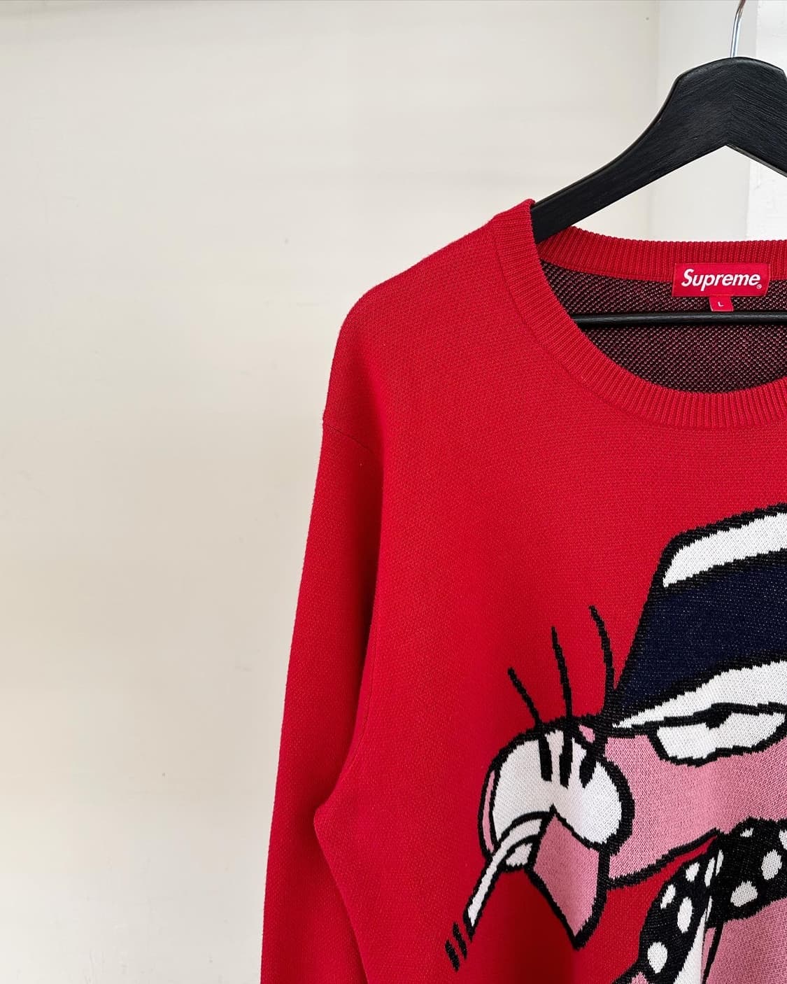 슈프림 핑크펜더 레드 코튼 니트  상품이미지3