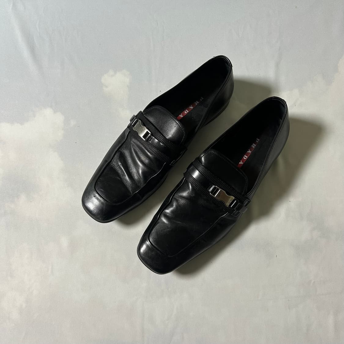 Prada buckle strap loafers 상품이미지1