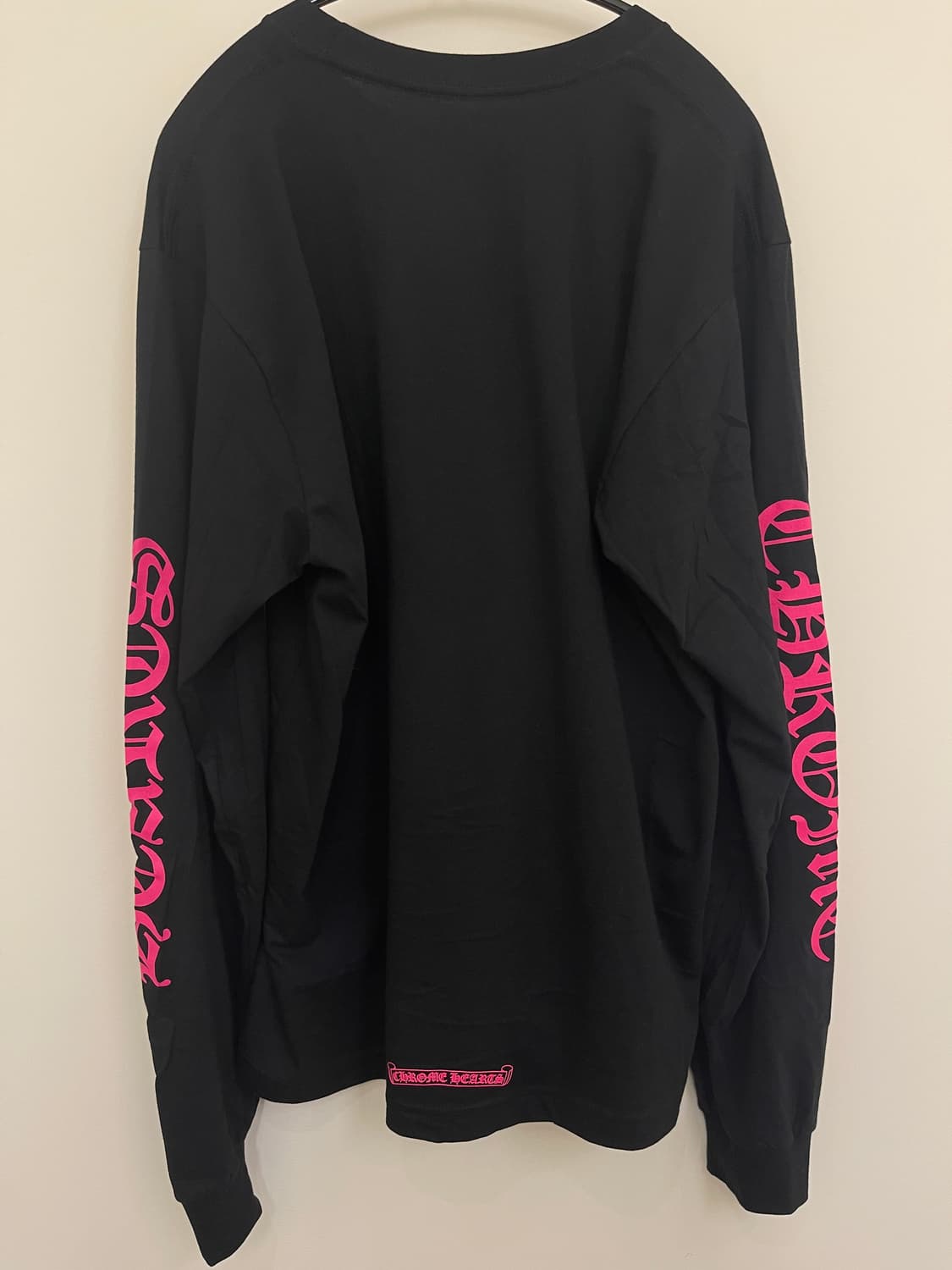 크롬하츠 넥로고 포켓 롱슬리브 블랙/핑크 L사이즈 상품이미지4