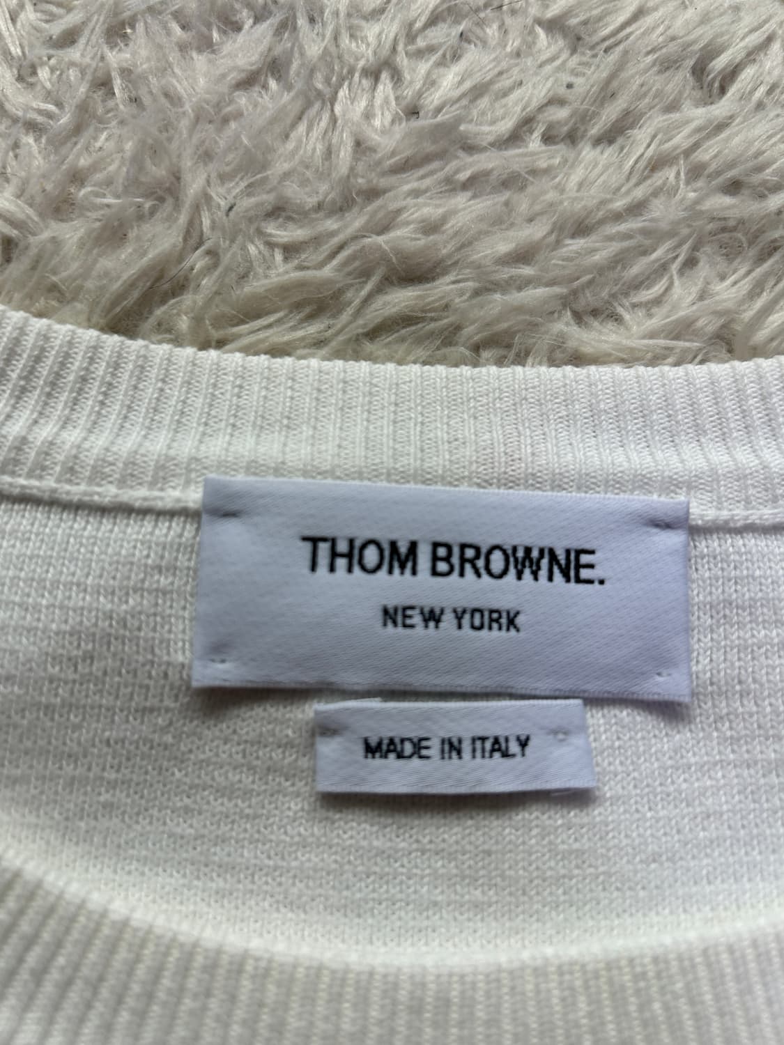 [4size, 새상품급] 톰브라운 밀라노스티치 니트 화이트 상품이미지2