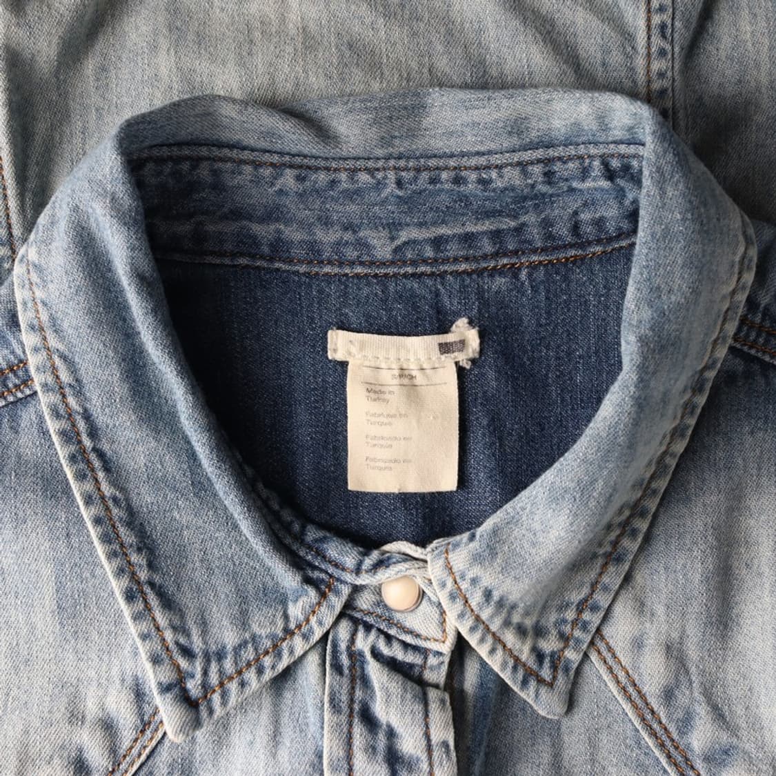 리바이스 웨스턴 데님 셔츠 S 상품이미지5