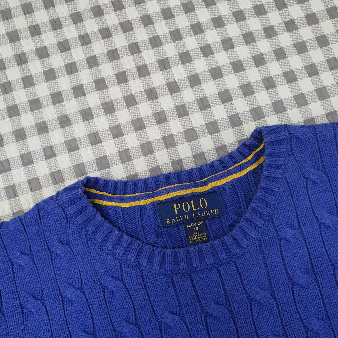 폴로 랄프로렌 케이블 면니트 남자95 상품이미지3