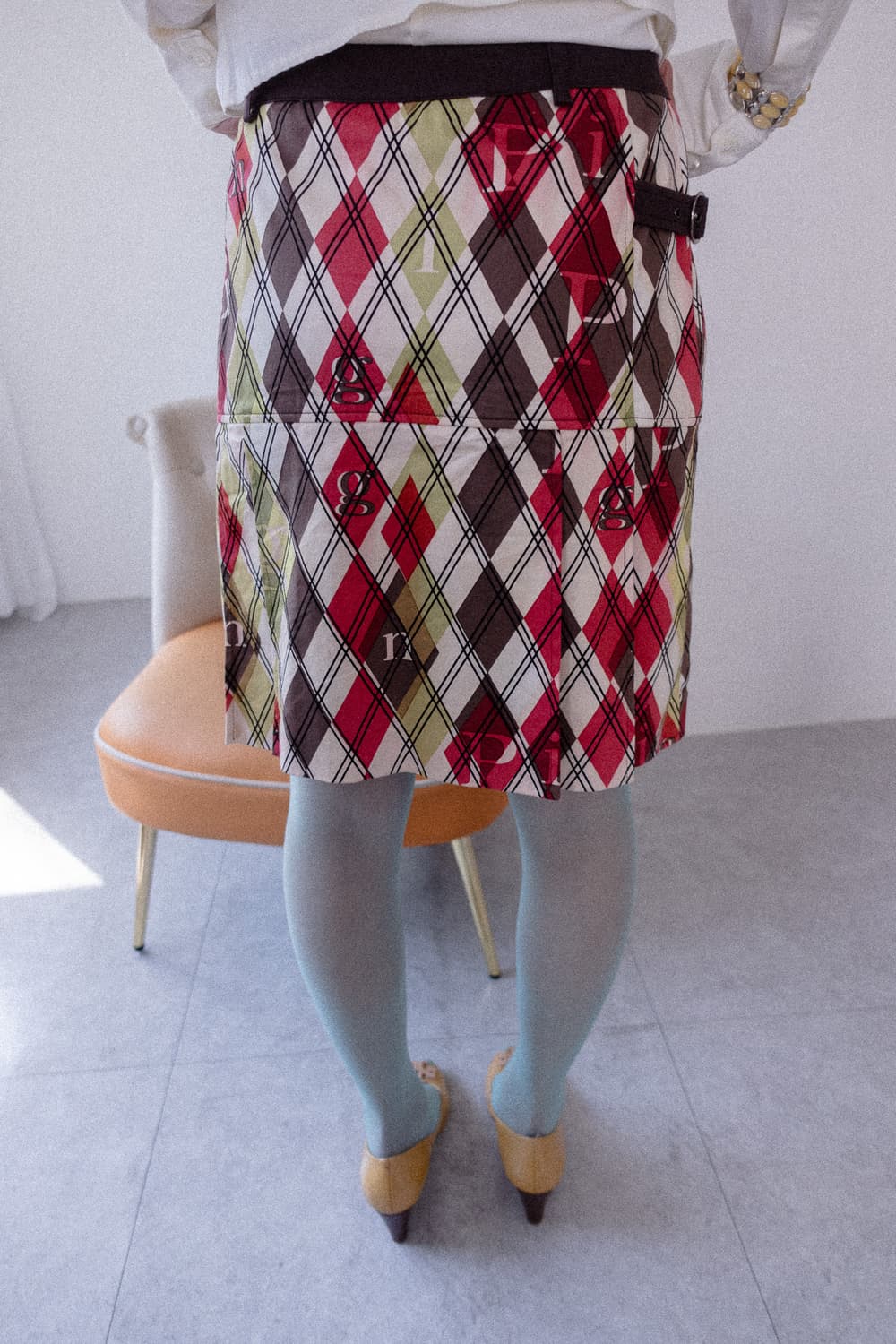 Vintage pattern midi skirt 상품이미지2