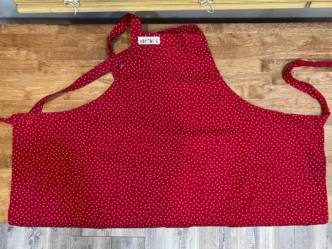 일본수입 홈웨어 레드도트 에이프런 앞치마 상품이미지7