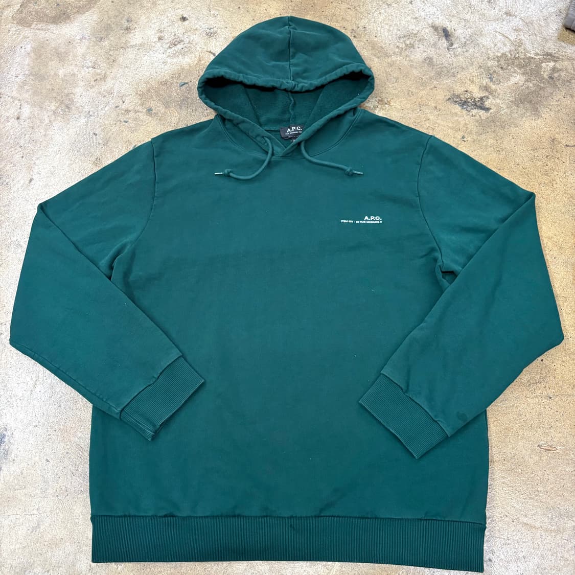 [정품/XXL] A.P.C. 아페쎄 로고 후드티 b17 상품이미지2