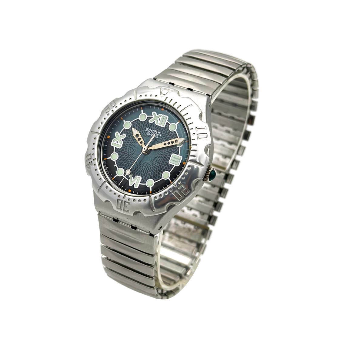 96년판) 빈티지 스와치 익스팬션 스트랩 실버 spaceship 상품이미지3