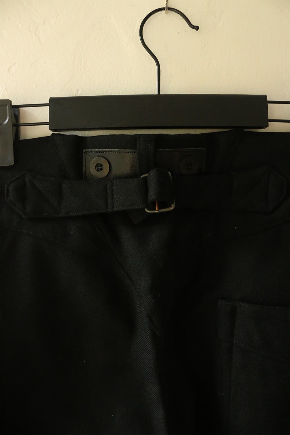 준야 와타나베 맨 블랙 신치백 울 팬츠 상품이미지8