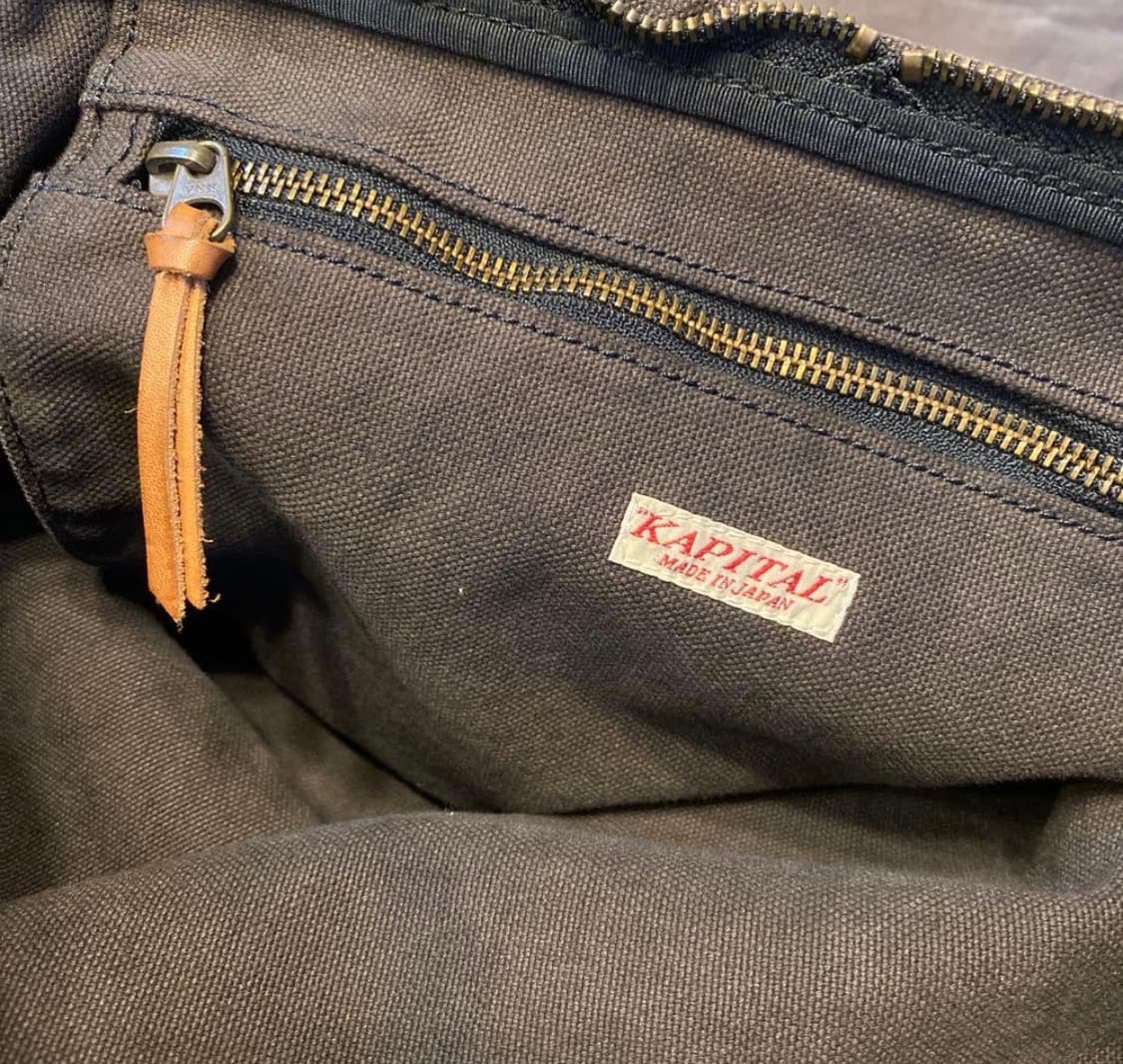 캐피탈 No.6 캔버스 스너프킨 스몰백 블랙 상품이미지7