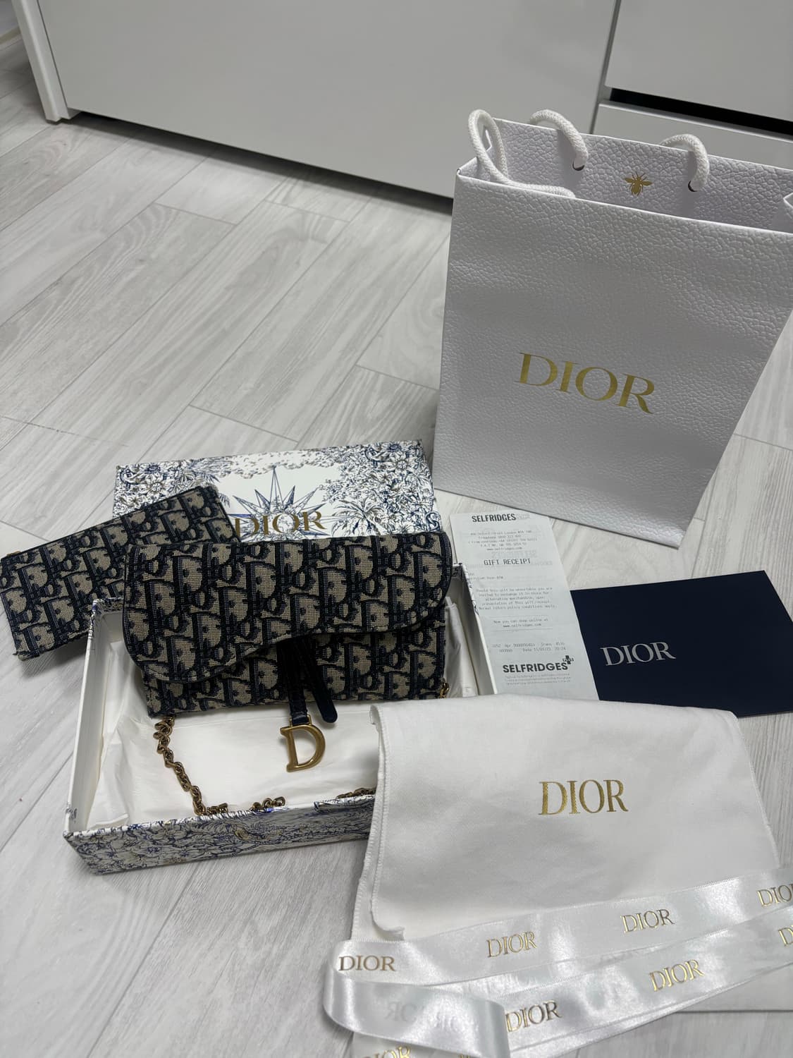 디올 오블리크 새들 체인 지갑 크로스백 상품이미지1