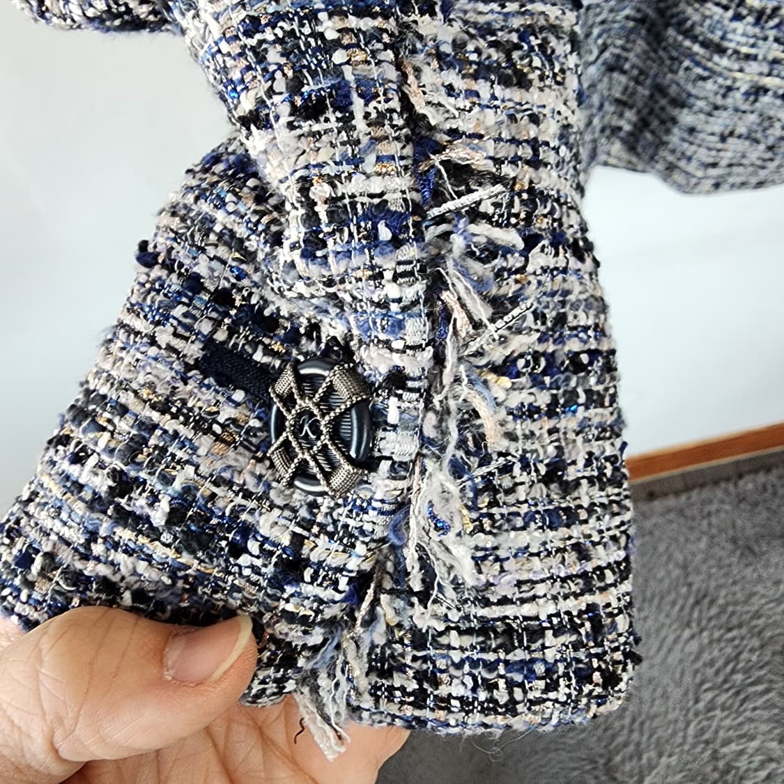 칼 라거펠트 트위드 더블 자켓 상품이미지4