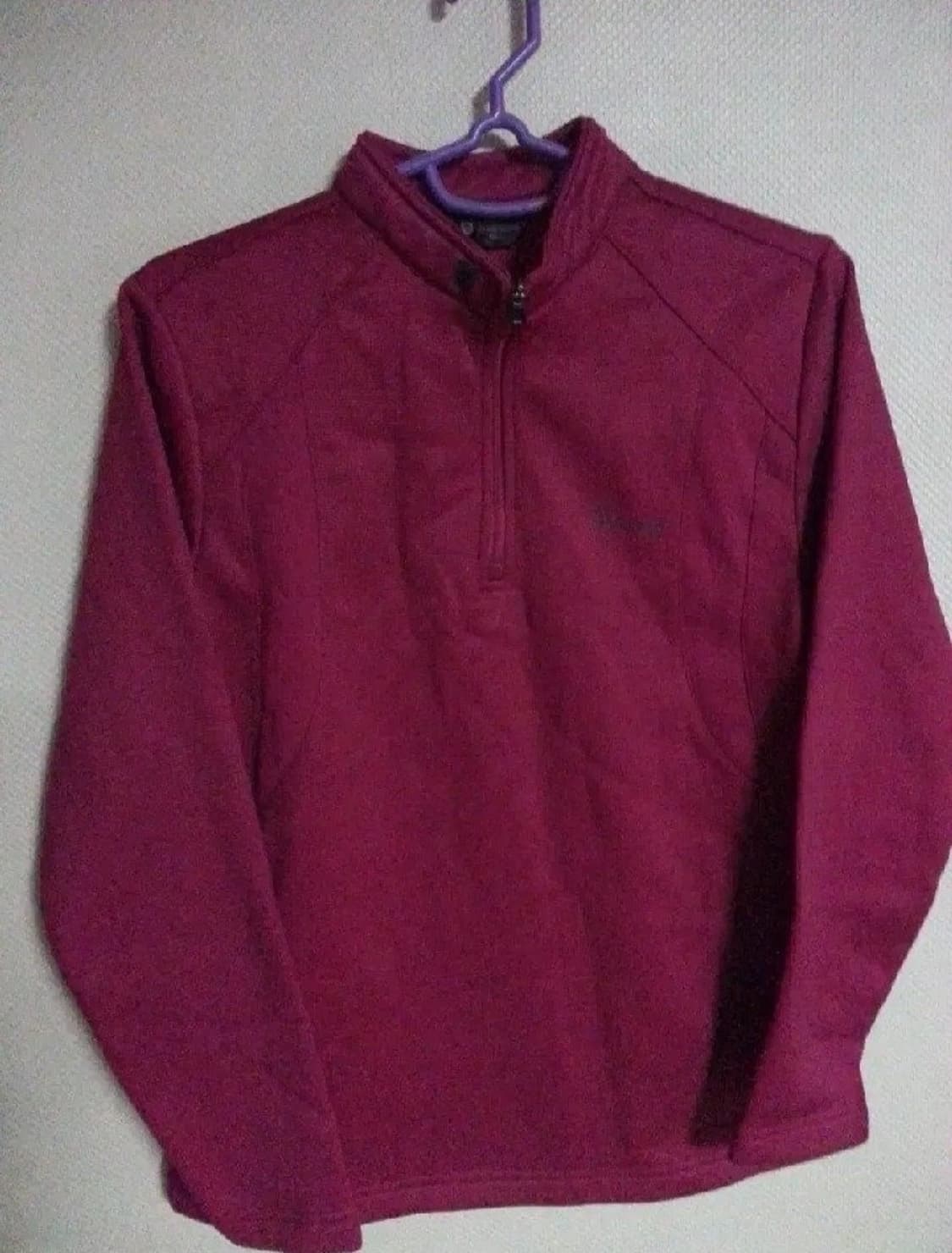 유니버시티 오브 캠브리지 남성 기모 반집업 자켓 버건디 105 상품이미지1