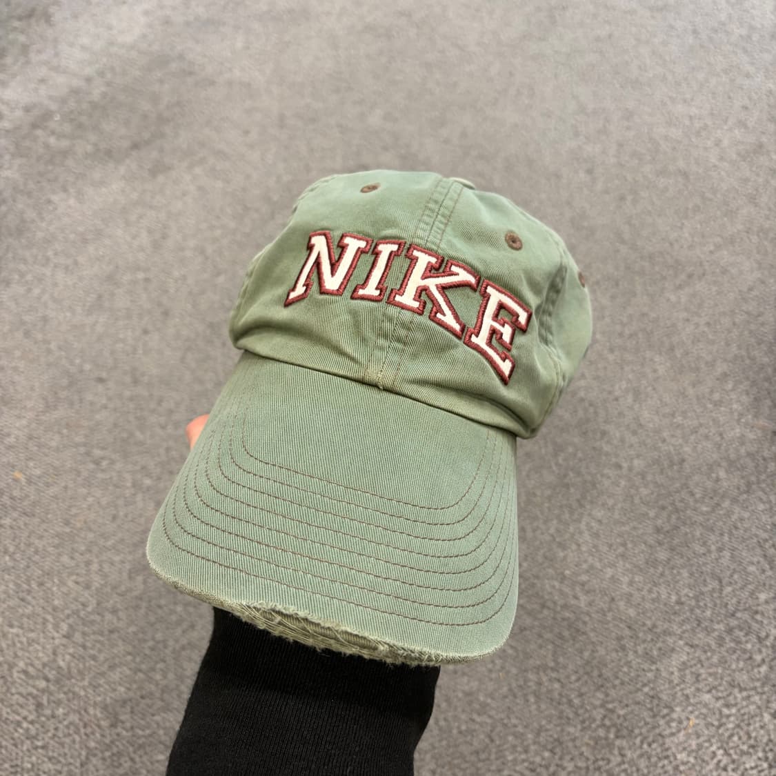 237. 나이키 올드스쿨 빈티지 카키캡 상품이미지2