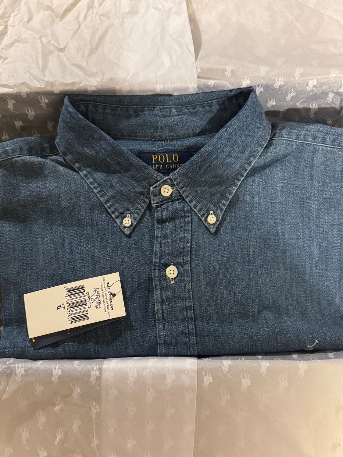 폴로 청셔츠 XL 상품이미지2