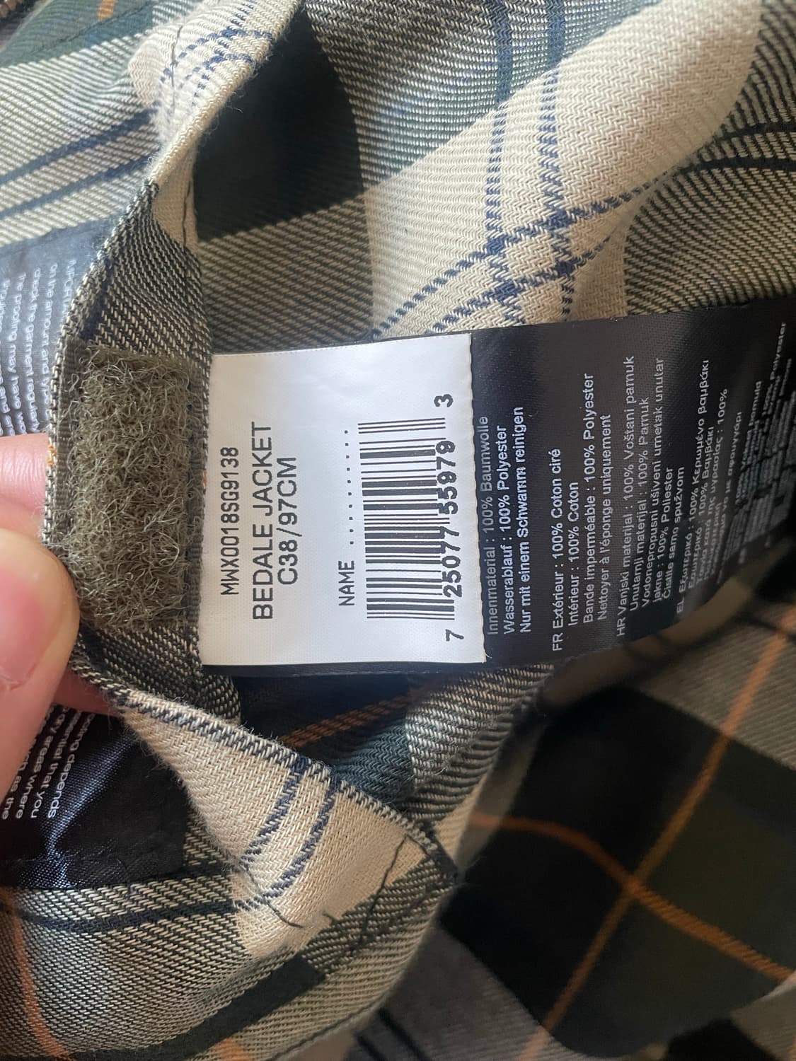 바버 비데일 38 사이즈 상품이미지5