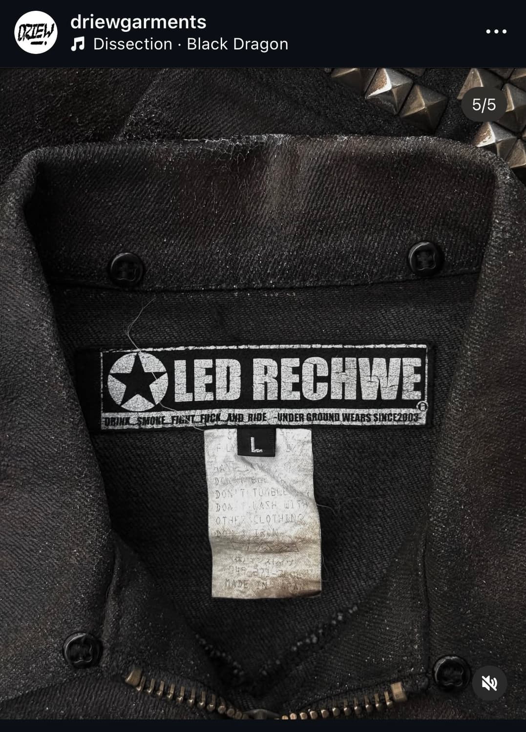 Led rechwe 왁스 자켓 구합니다 상품이미지1