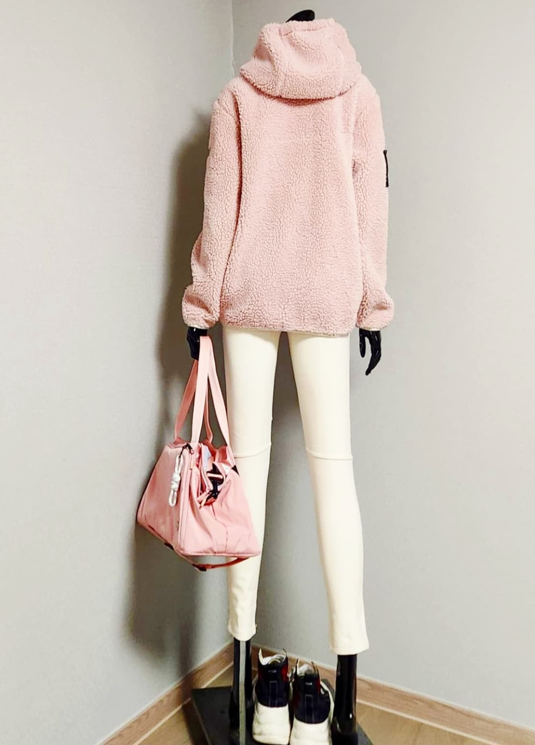 핑크 뽀글이 점퍼 상품이미지5