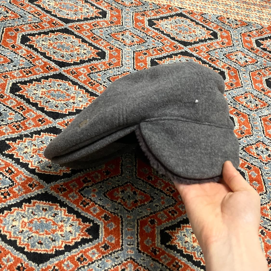 데상트 그레이 귀마개 헌팅캡 FREE 상품이미지3