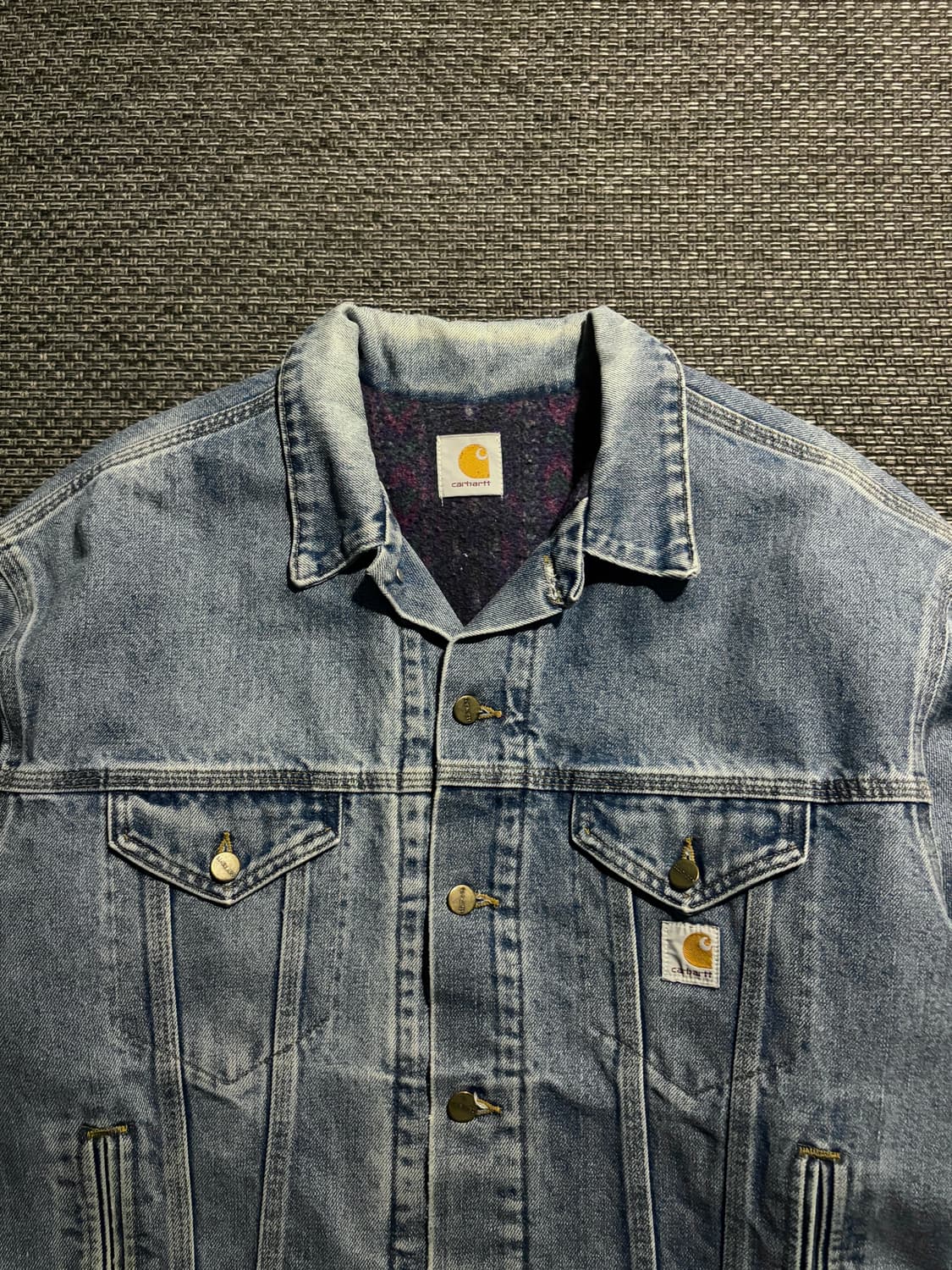 90s 칼하트 아즈텍 트러커 J62 DNM L USA🇺🇸 상품이미지4