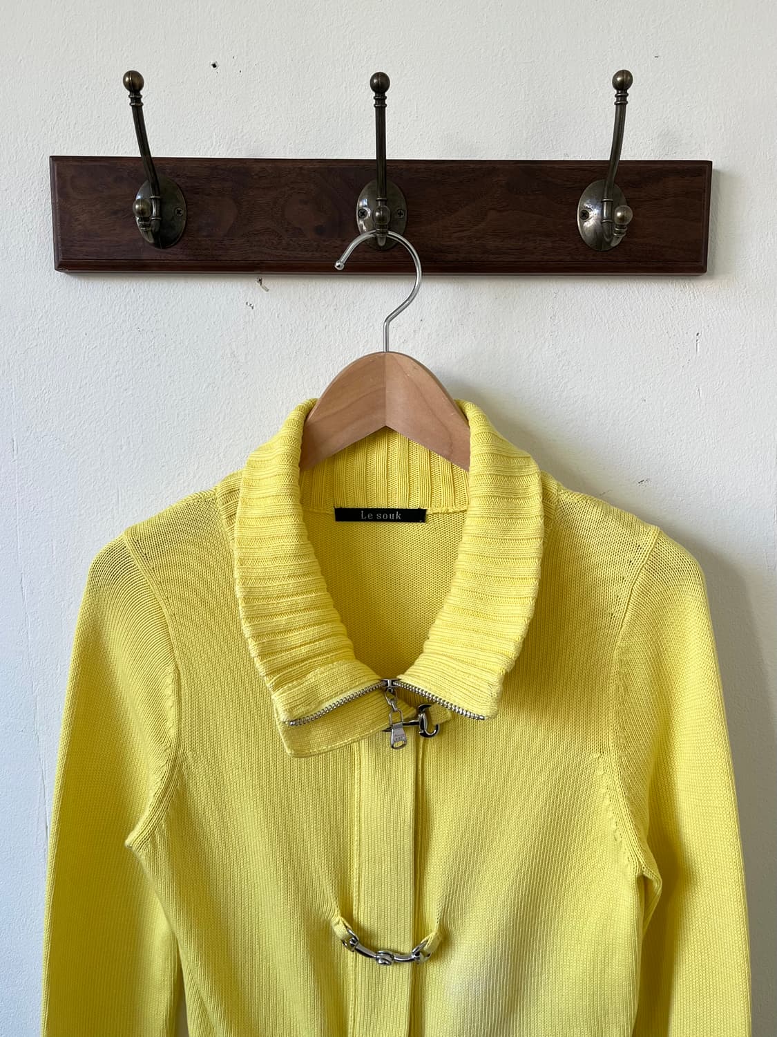 Le souk 엘로우 후크 집업 상품이미지2