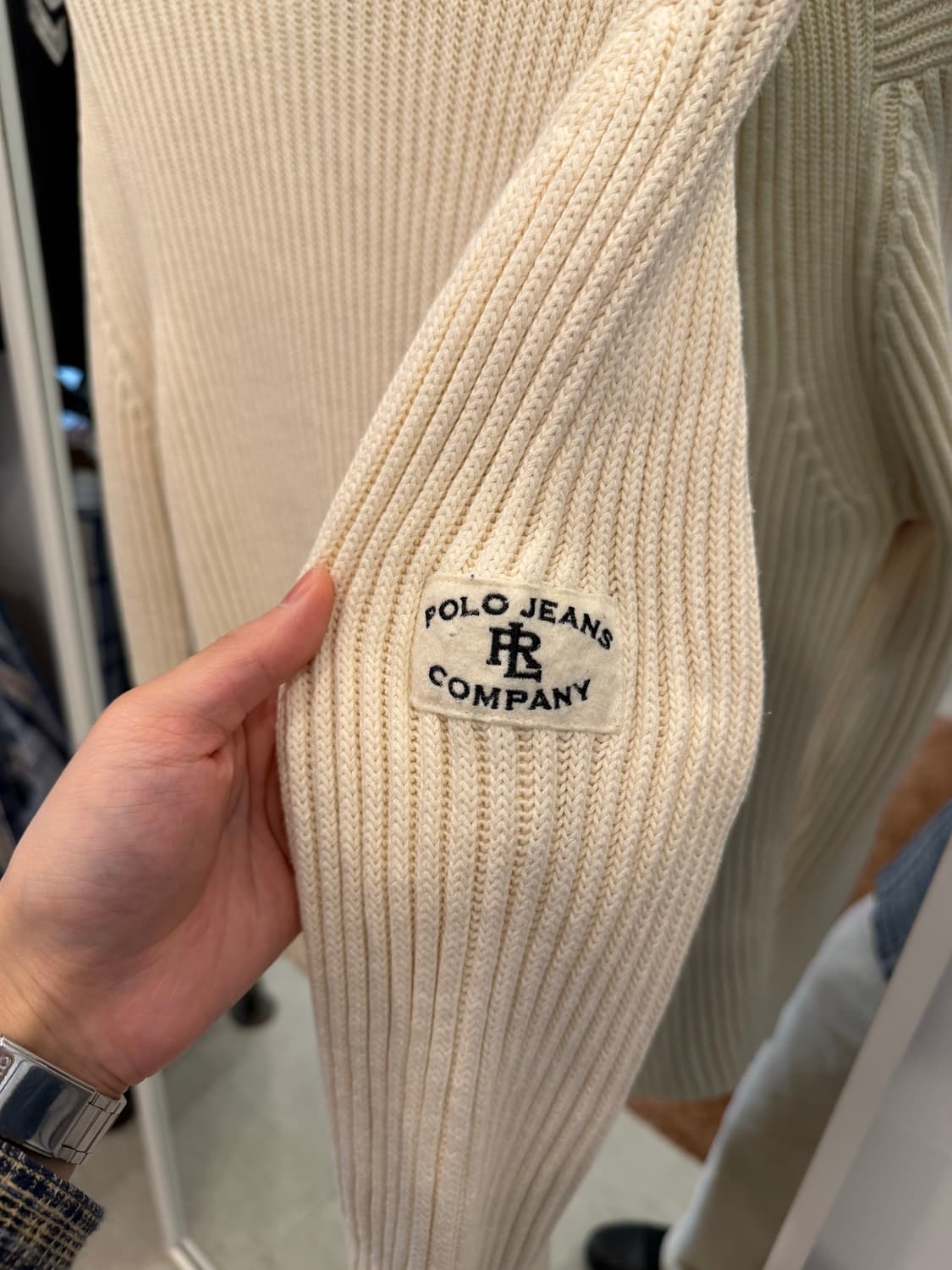 90-00s Polo Jeans 폴로 진스 리브드 터틀넥 니트 상품이미지6